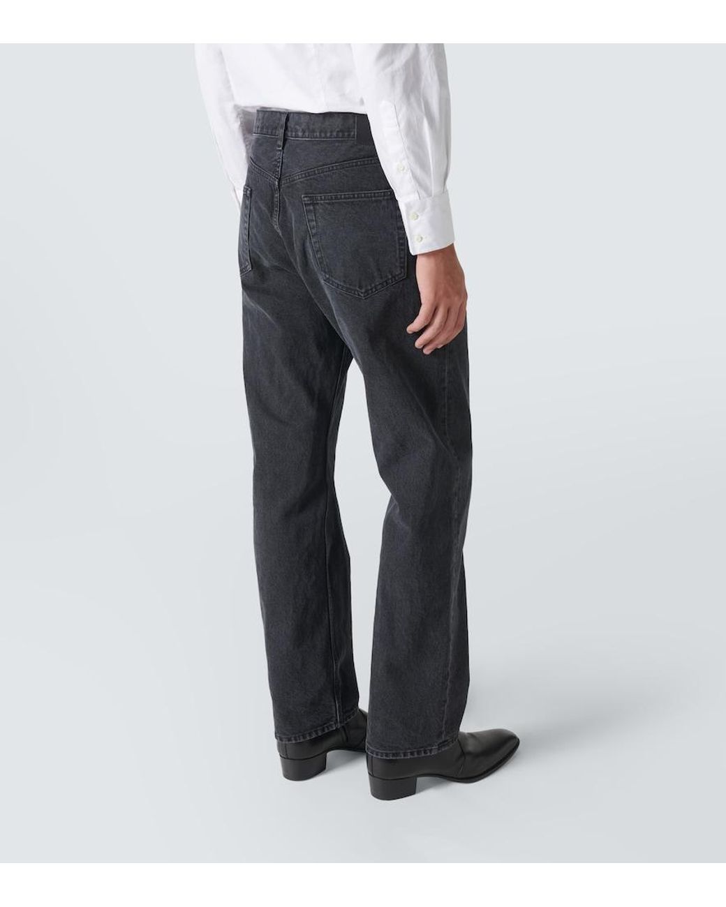 Jeans Rectos Saint Laurent de hombre de color Gray