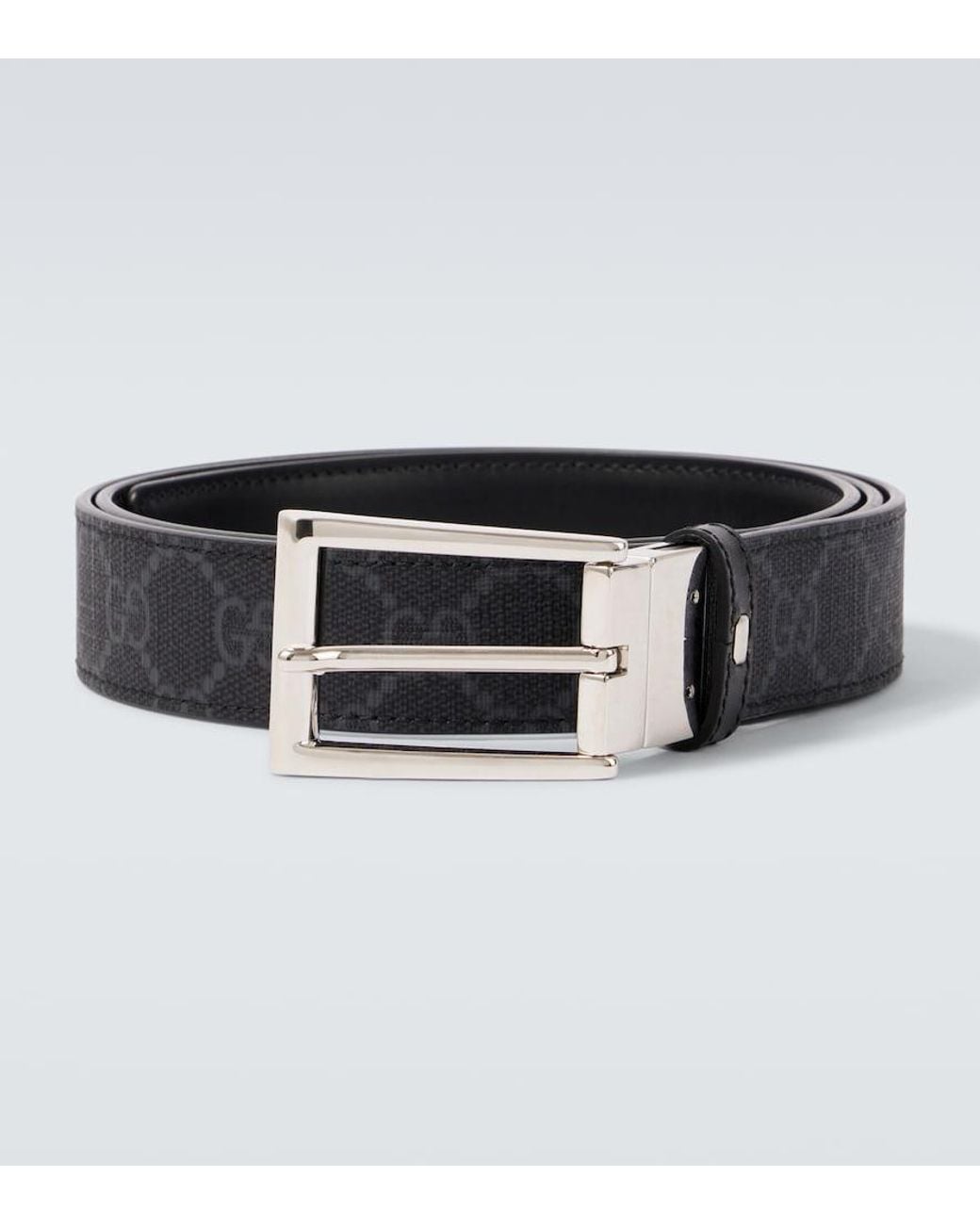 Cinturon De Piel Reversible Gucci de hombre de color Black