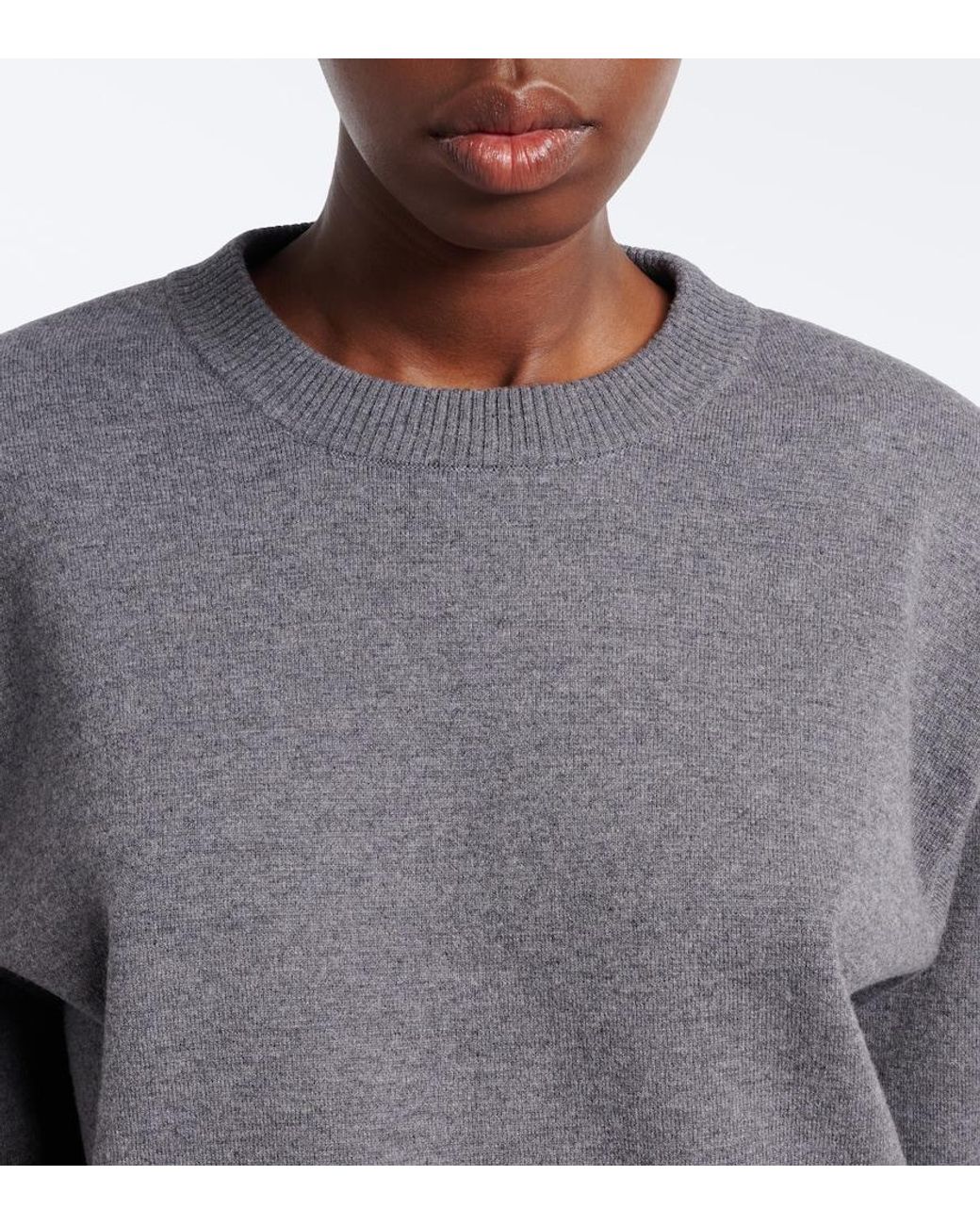 Rohe Gray Wool And Cashmere-Blend Sweater