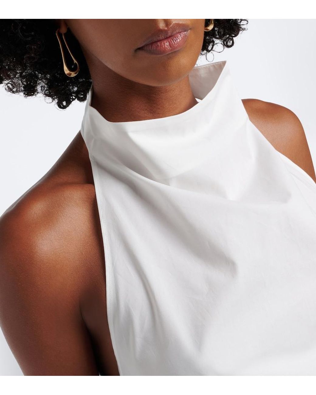 Sir White Klara Cotton Halterneck Top