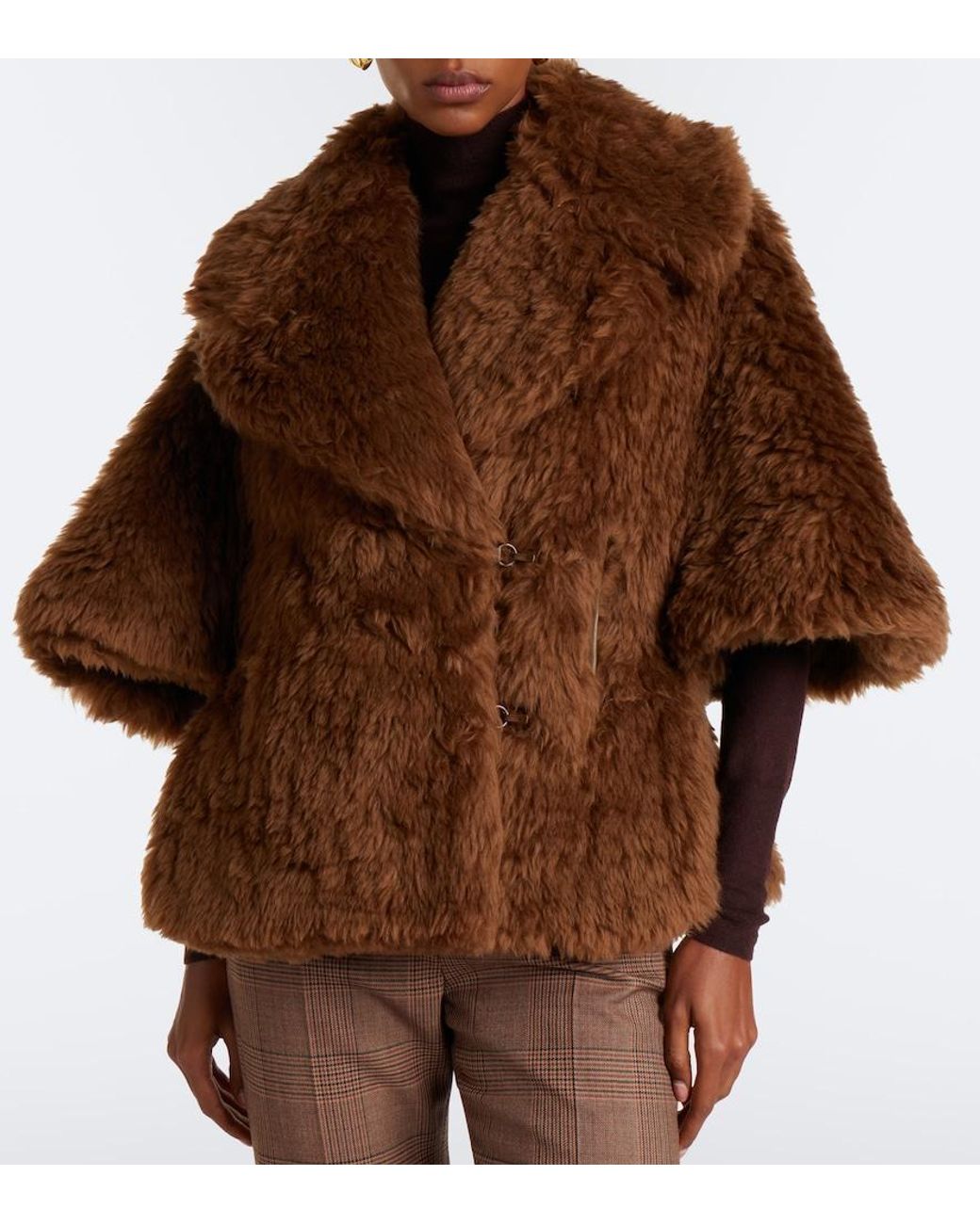 Max Mara Brown Shearling Jacket