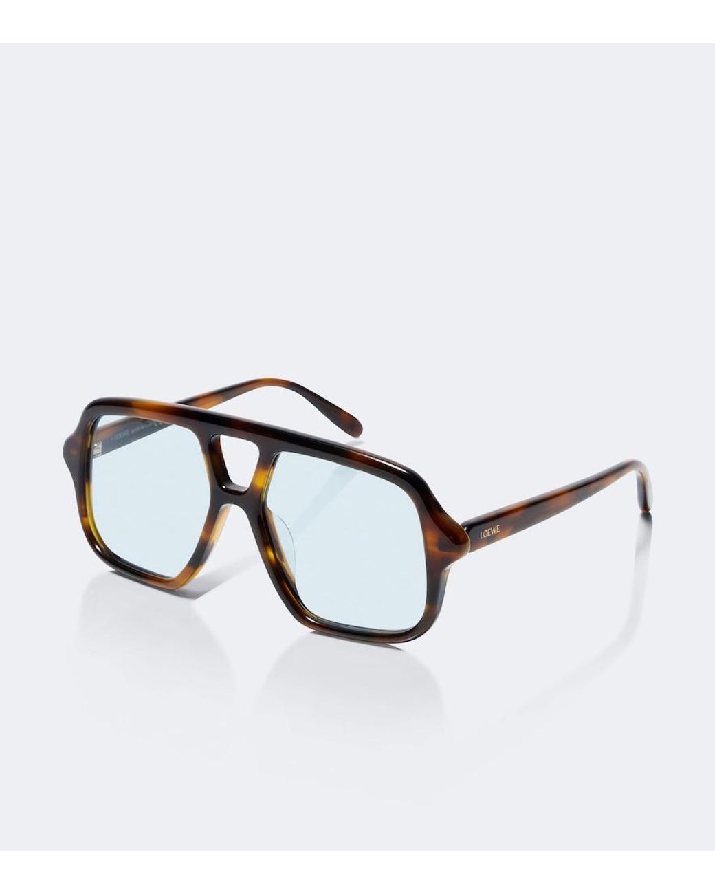 Loewe Black Slim Navigator Sunglasses