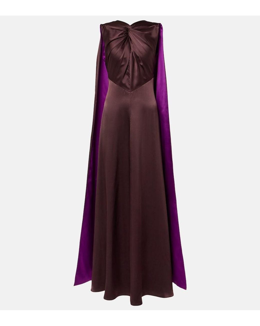 Roksanda Purple Amanita Silk Cocktail Dress