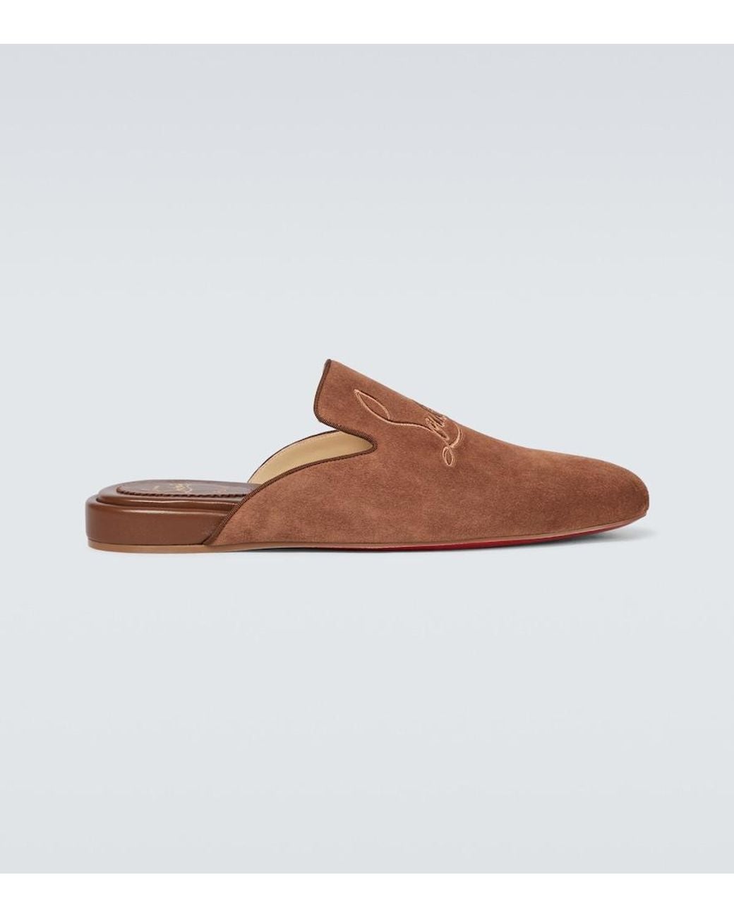 Christian Louboutin Brown Coolito Flat Mules for men