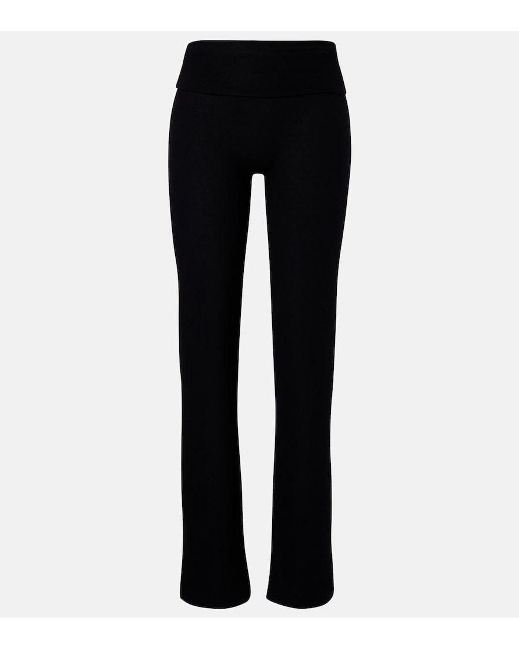 Leset Black Lauren High-Rise Straight Pants