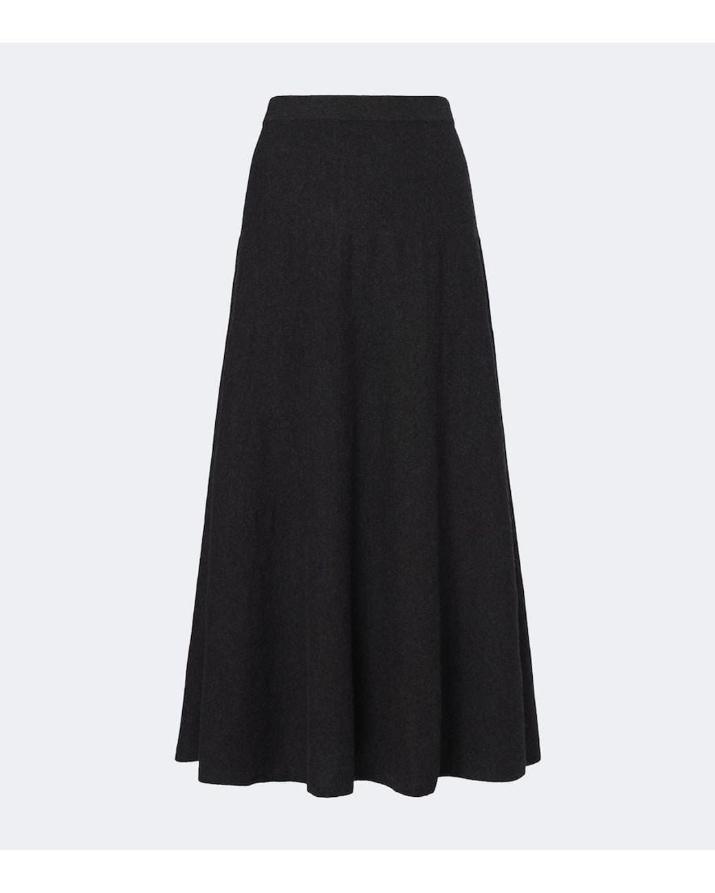 arch4 Black Helma Cashmere Midi Skirt