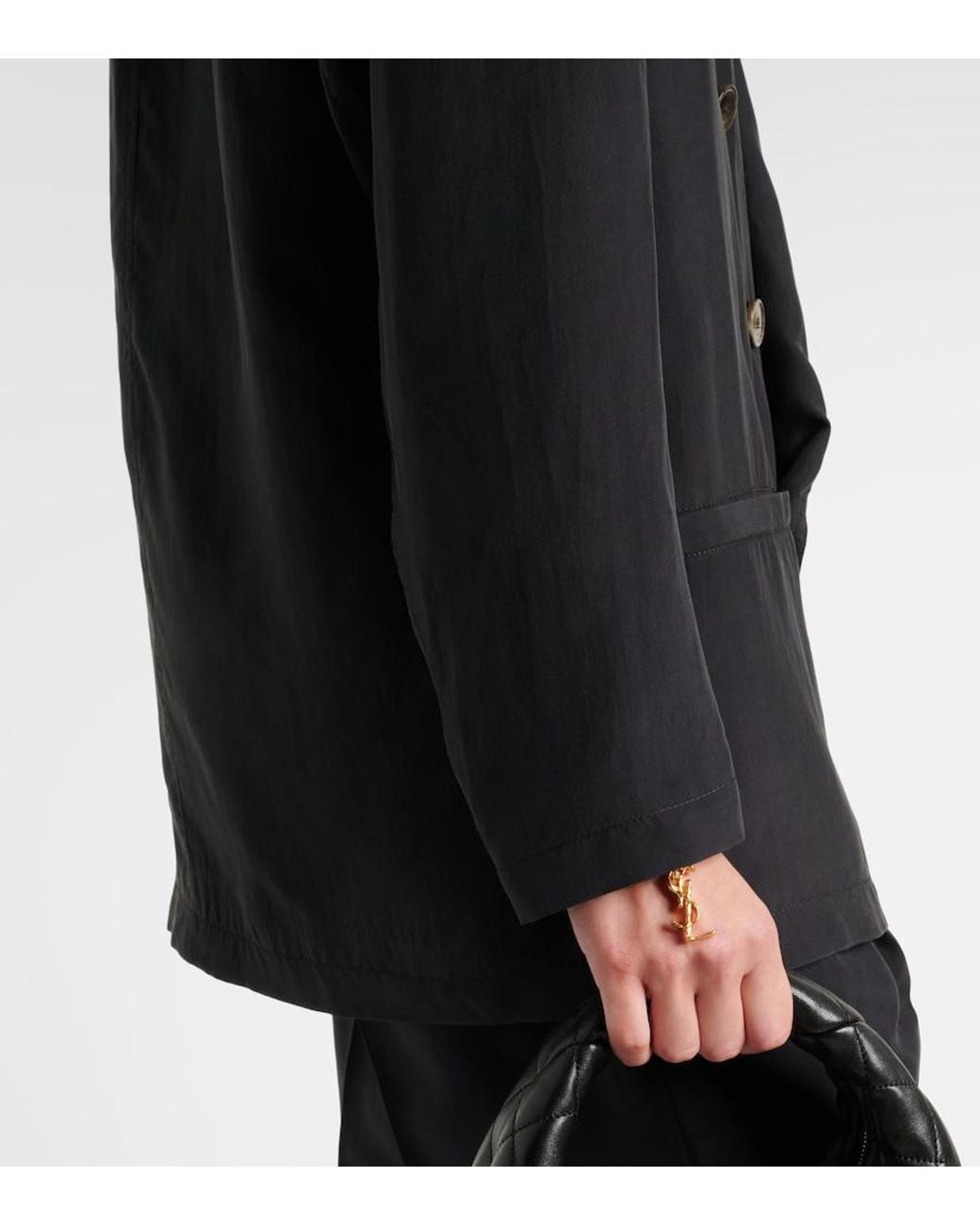 Saint Laurent Black Double-Breasted Jacket