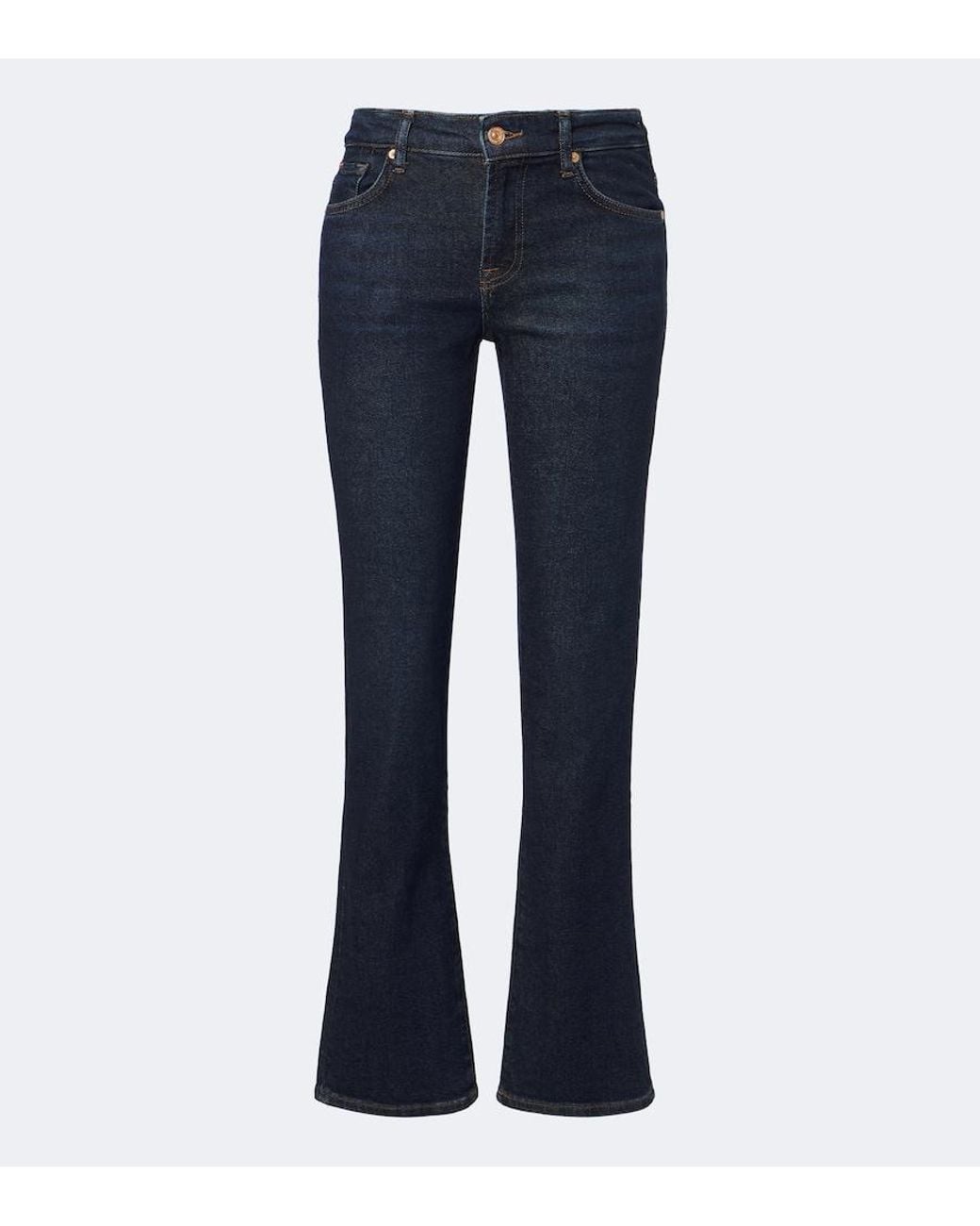 7 For All Mankind Blue Calie Straight Jeans