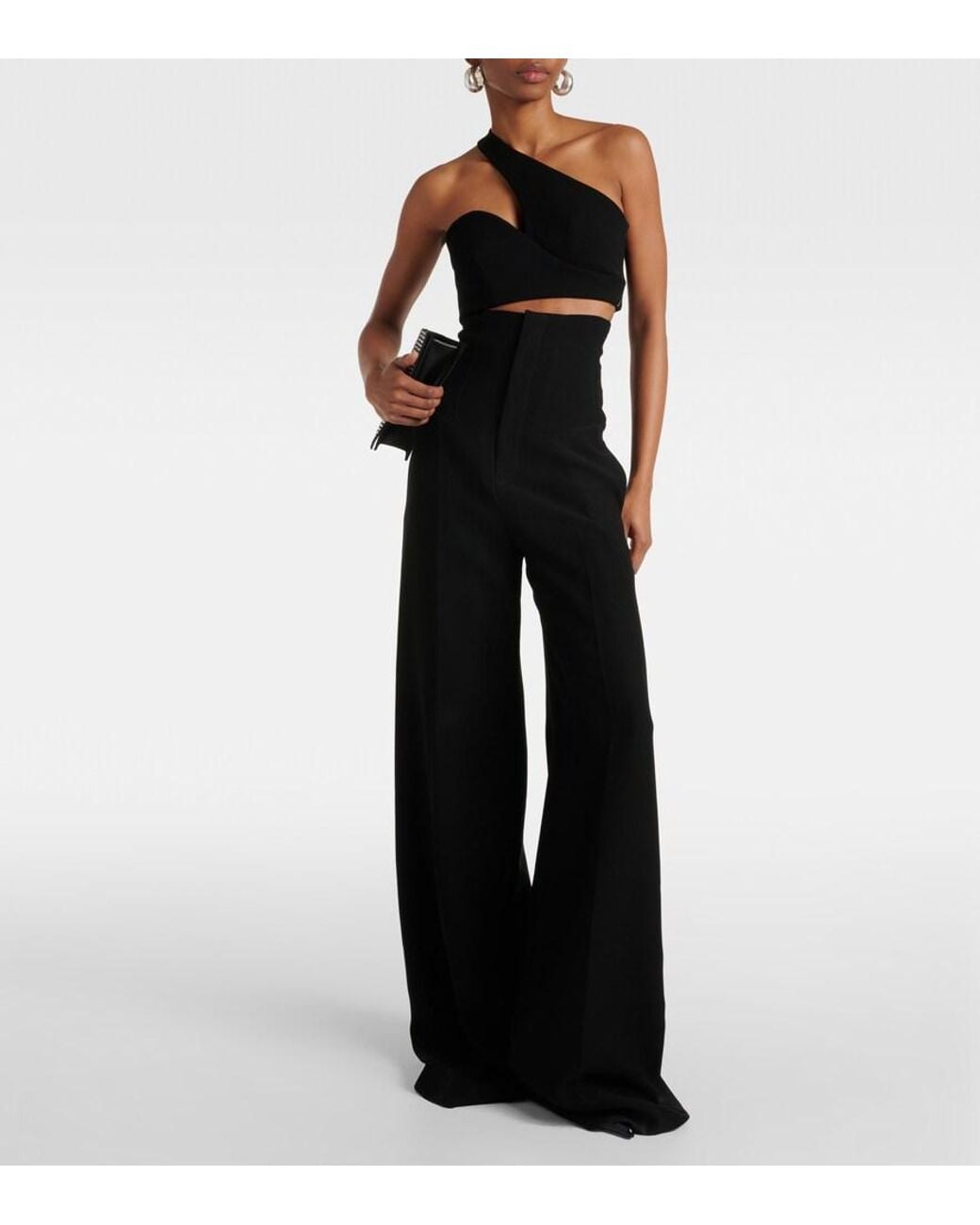 Monot Black Asymmetric Bra Top