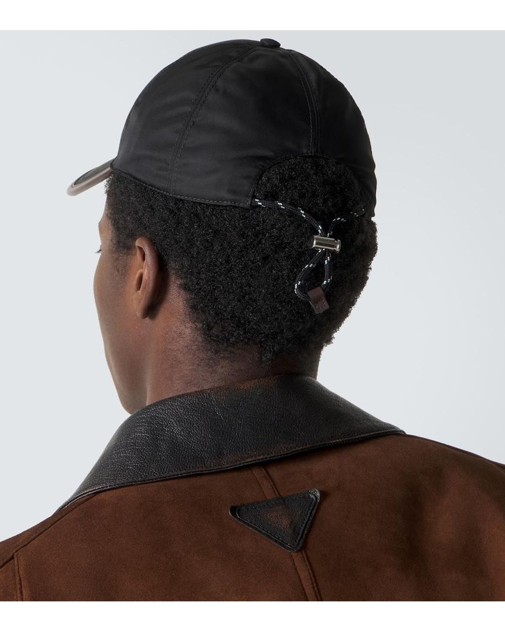 Prada Baseballcap Speedrock Aus Re-Nylon in Black für Herren