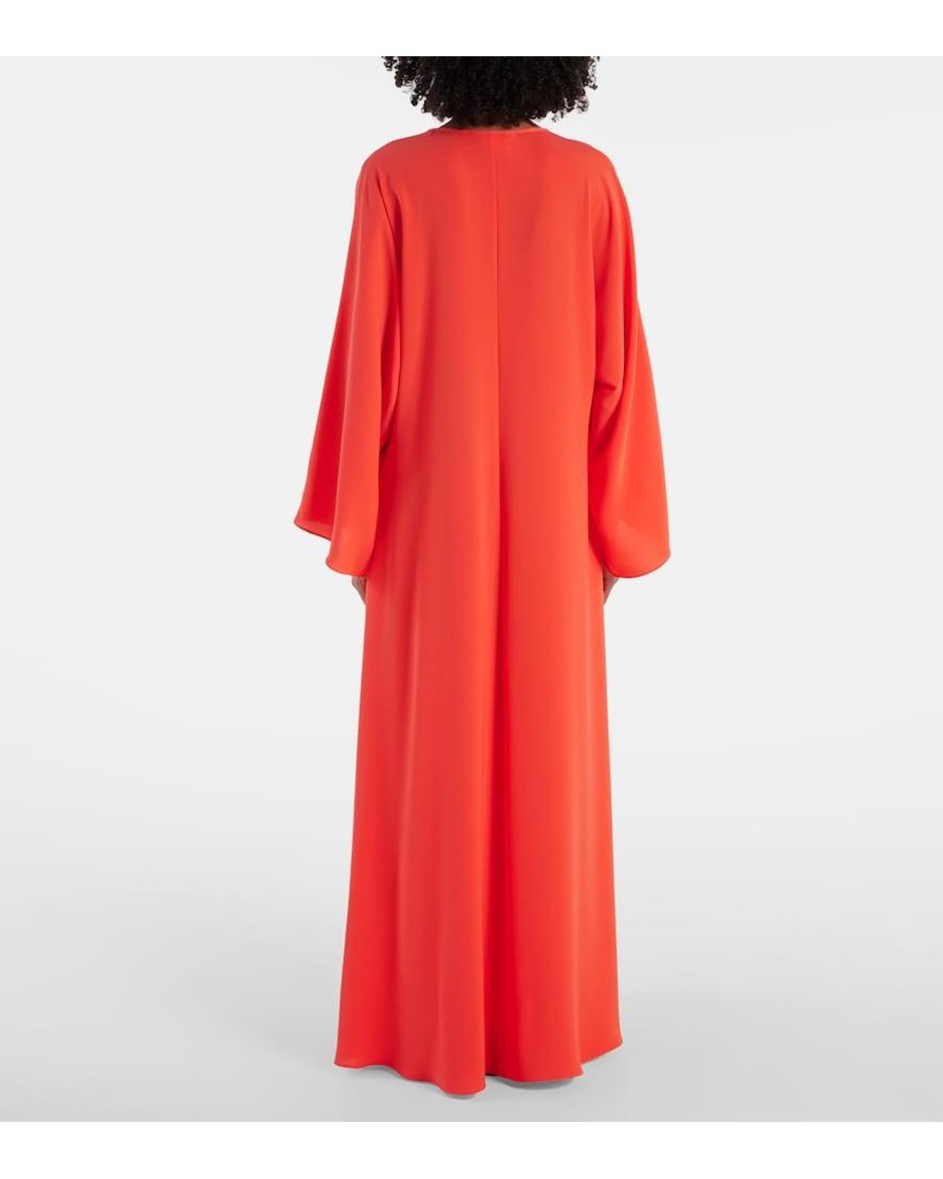 Max Mara Red Lillo Cady Maxi Dress