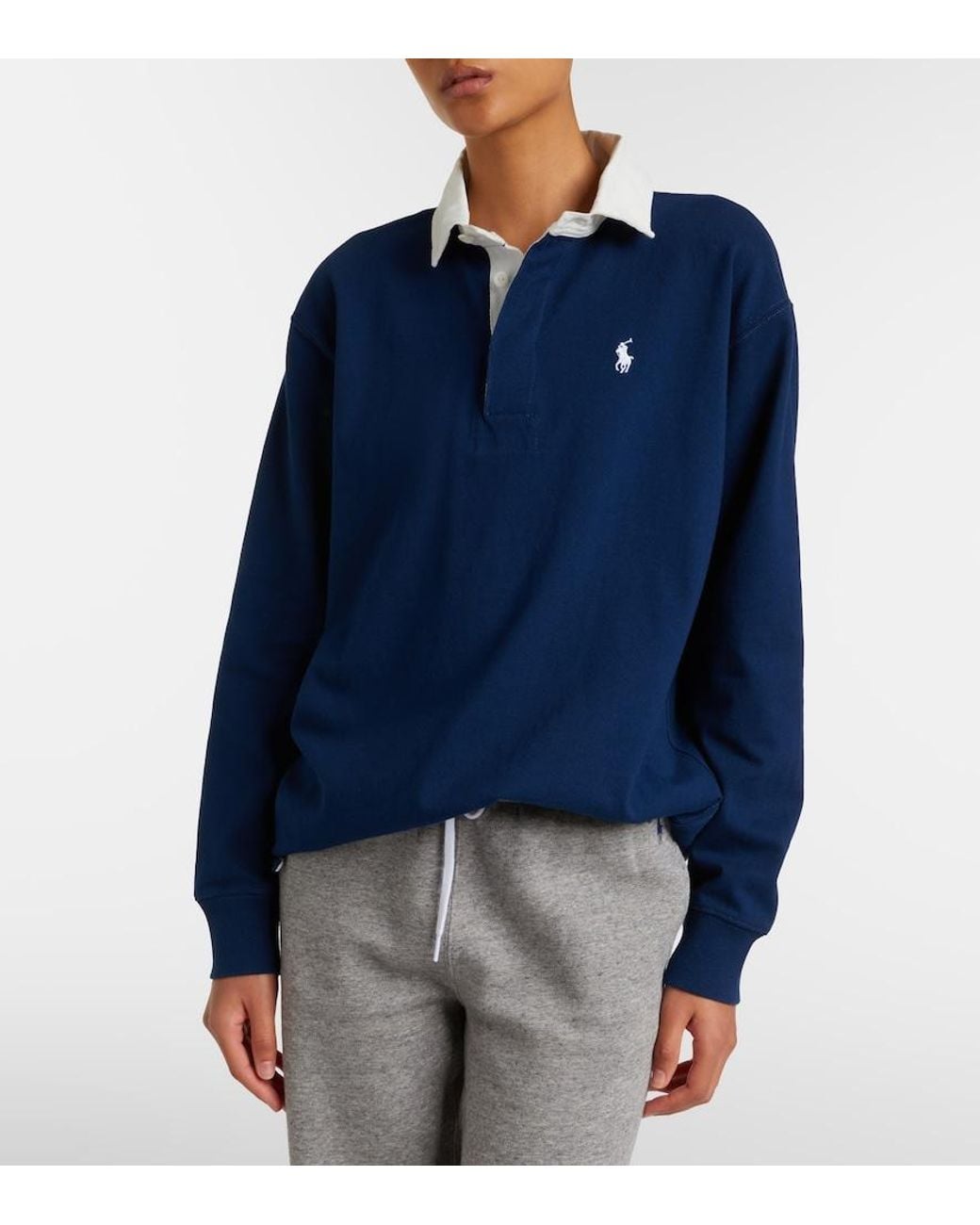 Polo Ralph Lauren Blue Cotton Polo Sweatshirt
