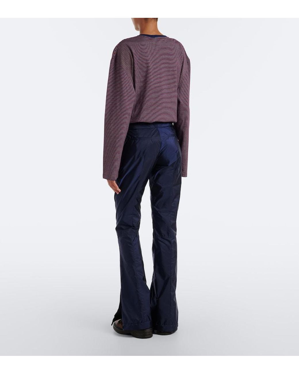 Miu Miu Blue Technical Flared Pants