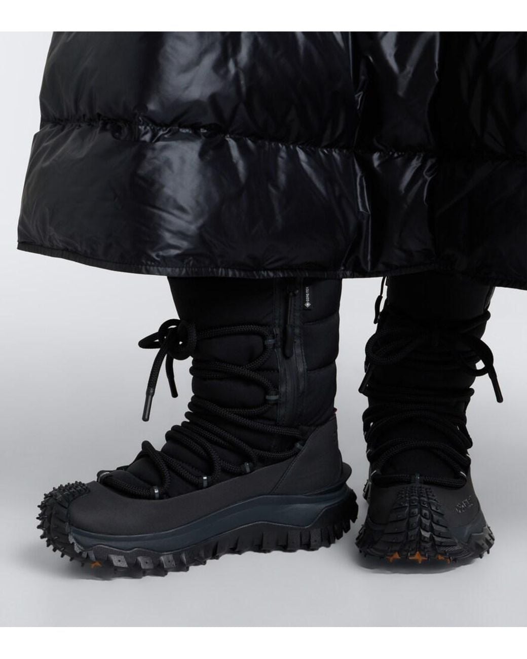 Moncler Black Trailgrip Apres High Gore-Tex Snow Boots