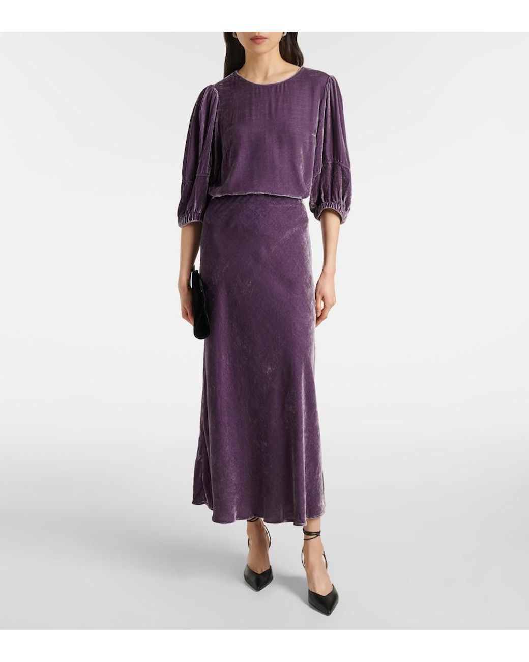 Velvet Purple Nancy Top