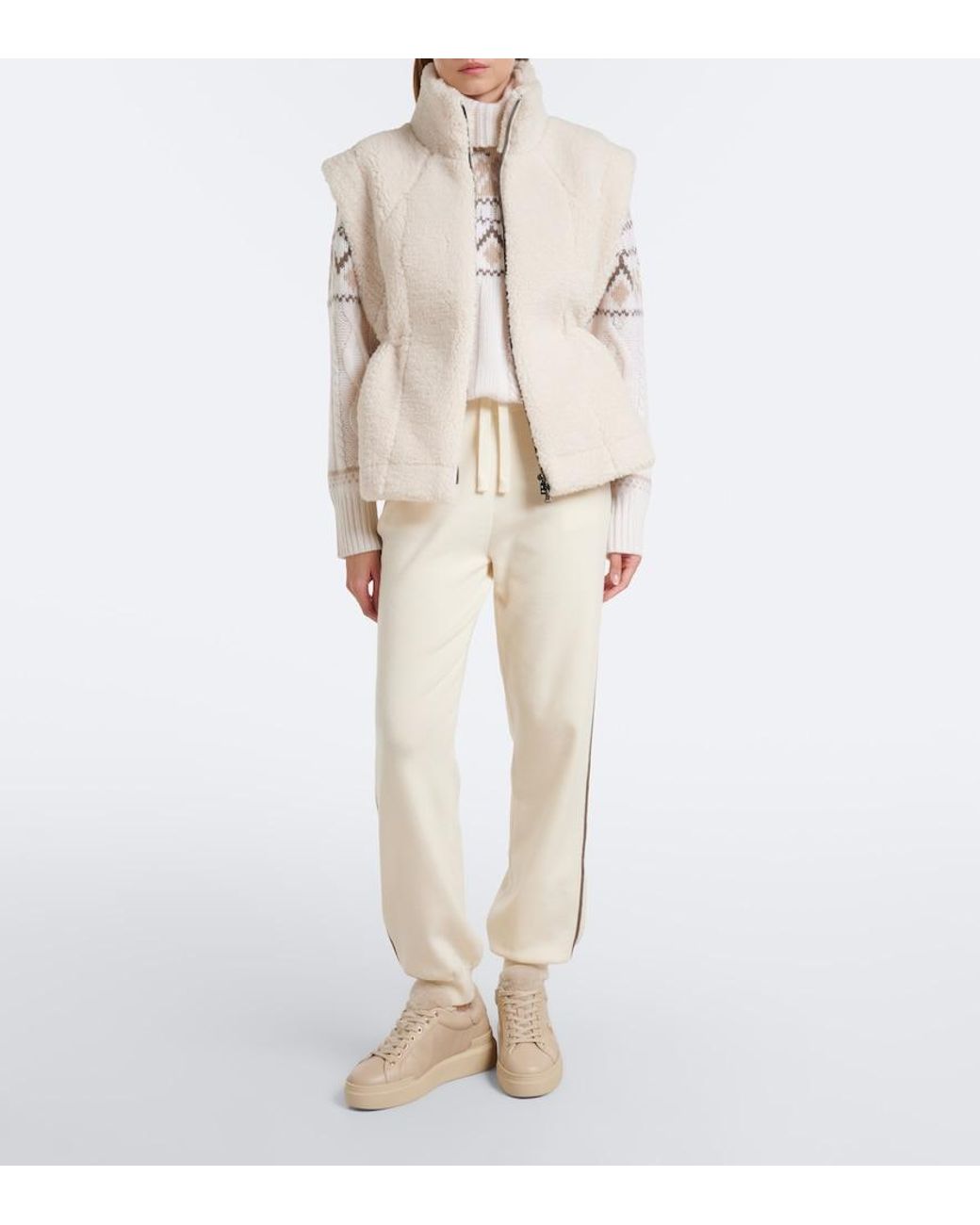 Bogner White Kylie Terry Vest