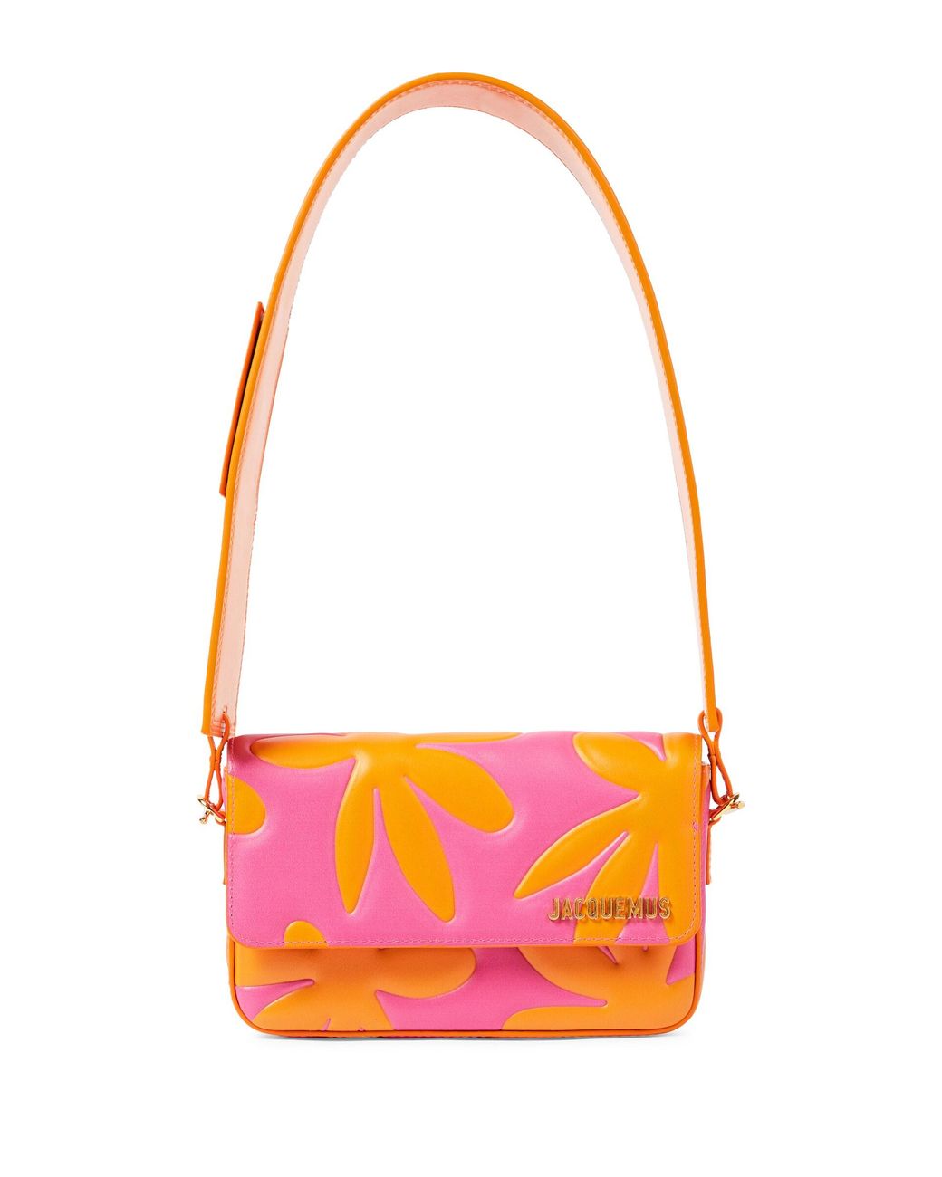 Jacquemus Le Carinu Leather Shoulder Bag in Orange Lyst