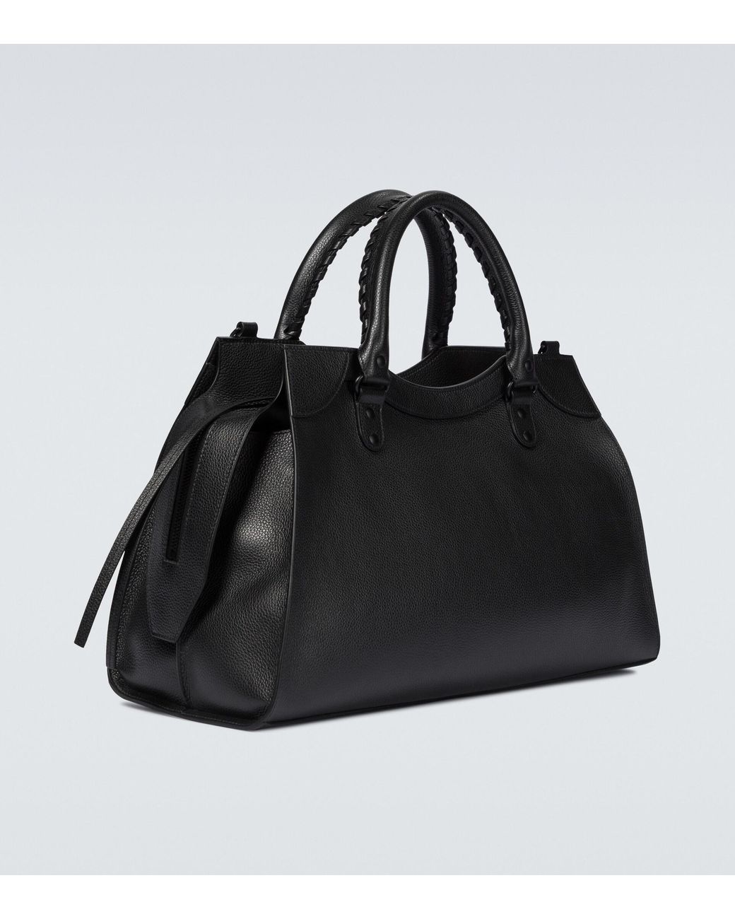 Balenciaga Neo Classic Large Leather Bag in Black for Men | Lyst