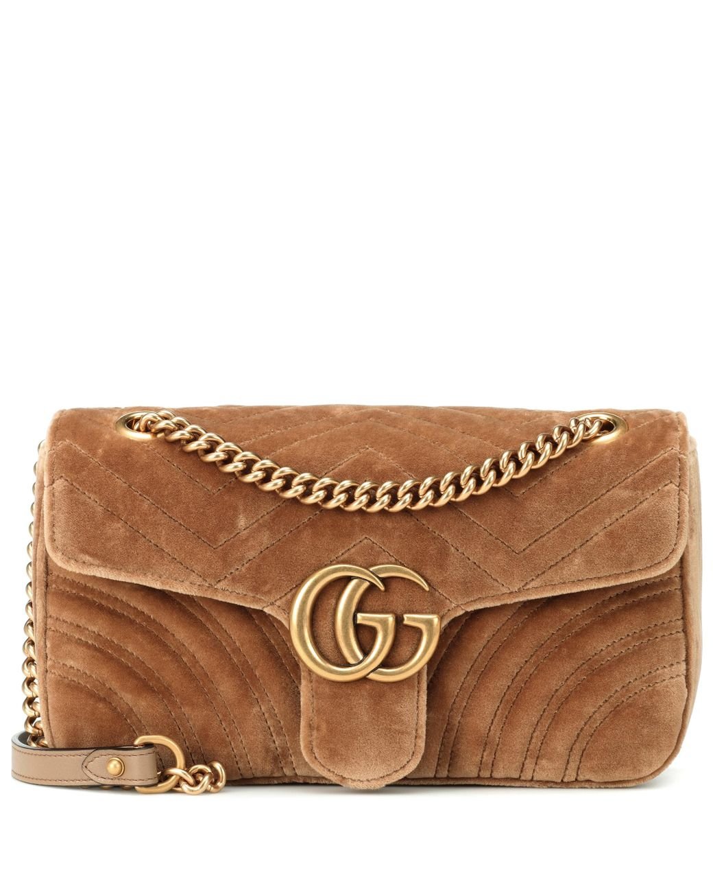 Gucci Schultertasche GG Marmont in Braun | Lyst DE