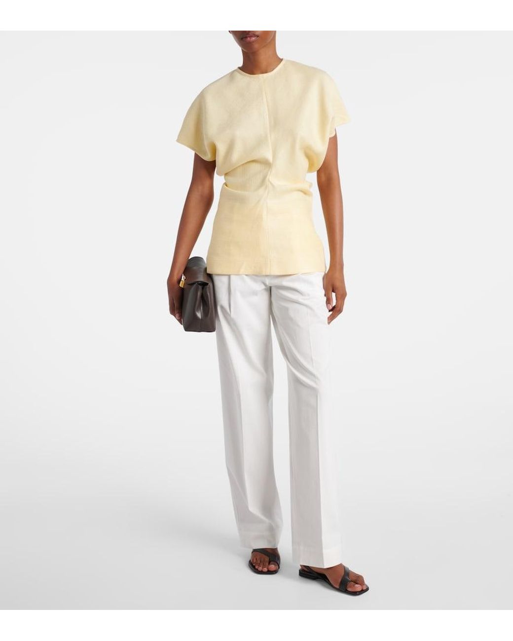 Totême Natural Gathered Top