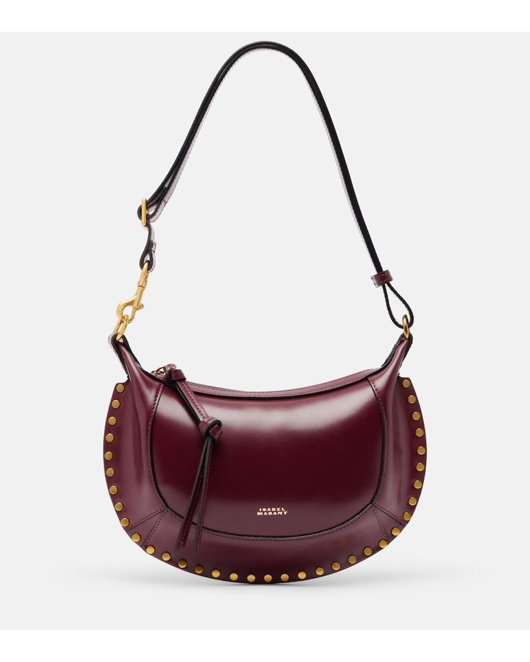 Isabel Marant Purple Oskan Small Leather Shoulder Bag