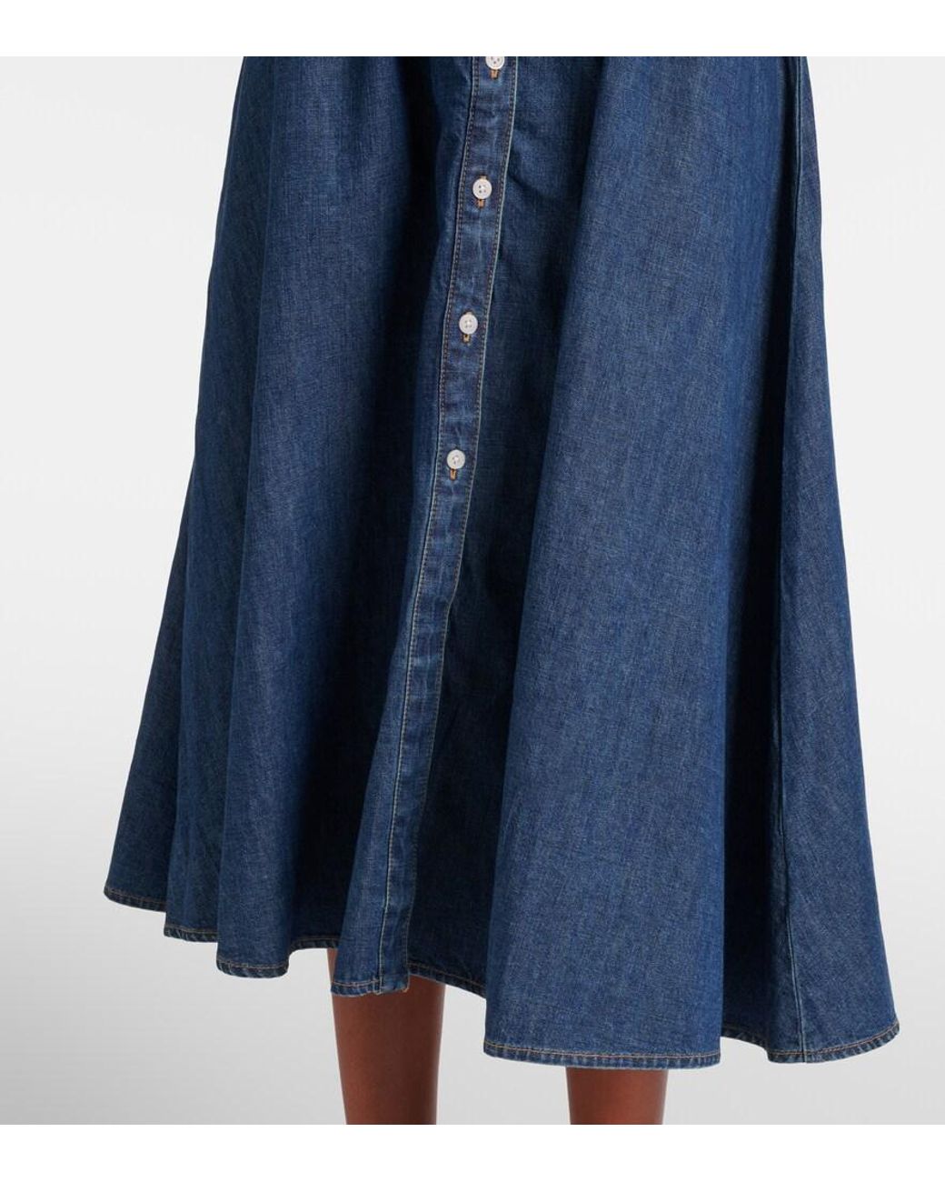 Veronica Beard Blue Arcadia Denim Shirt Dress