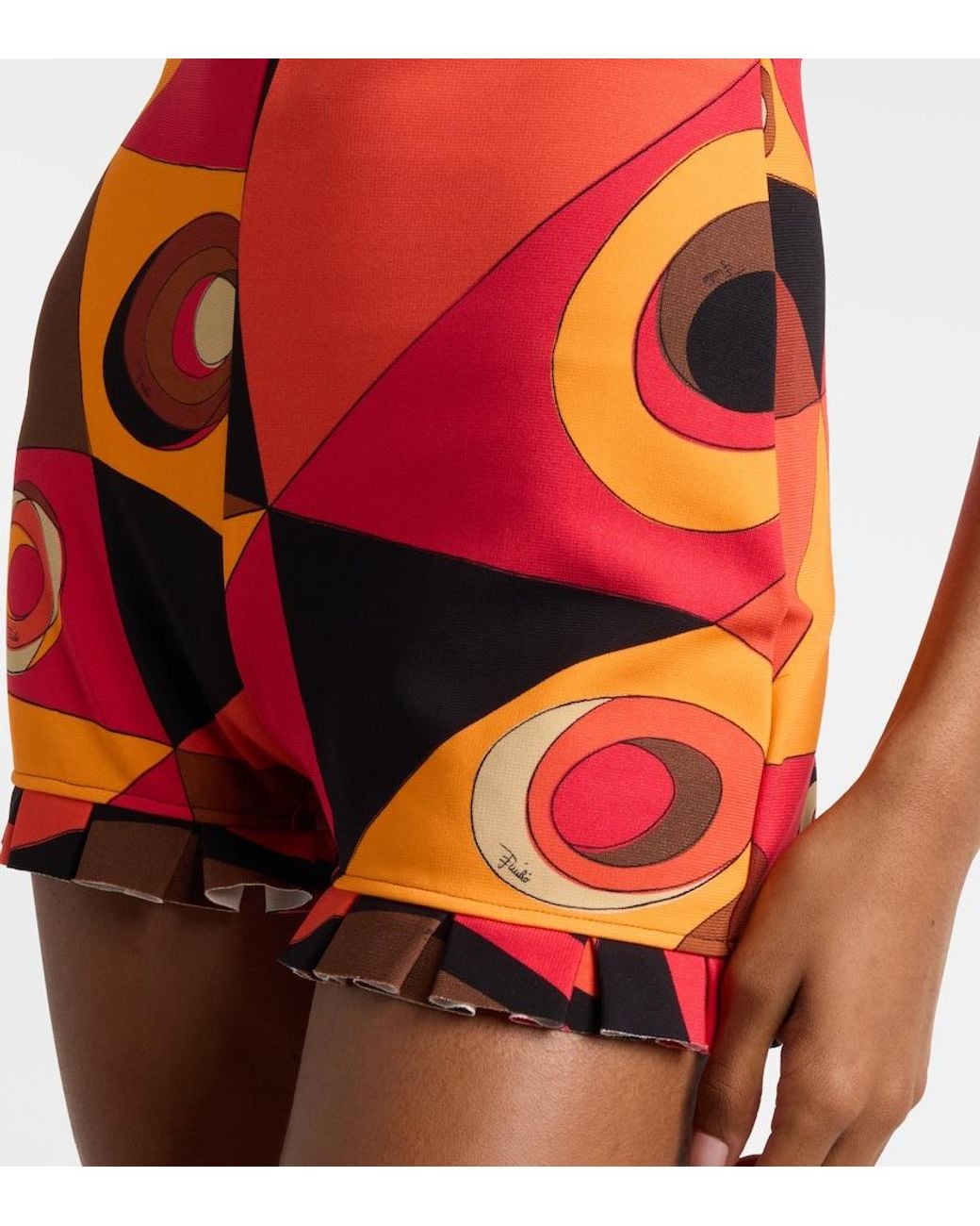 Emilio Pucci Red Occhi Halterneck Romper