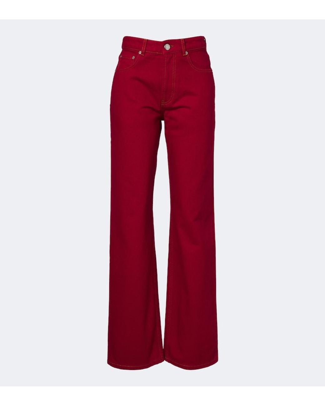 Jeans Anchos AMI de color Red