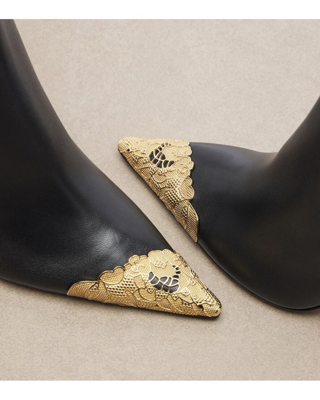 Jimmy Choo Black Faiz Leather Ankle Boots