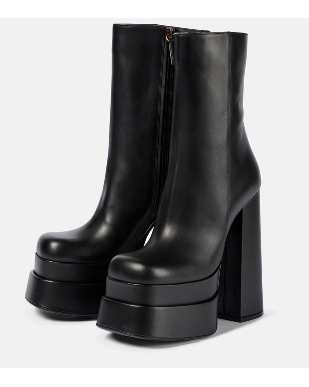 Versace Black Aevitas Platform Boots