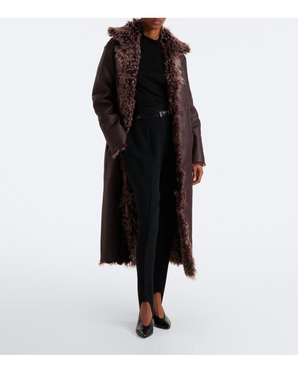 Arma Brown Cristina Reversible Shearling Coat