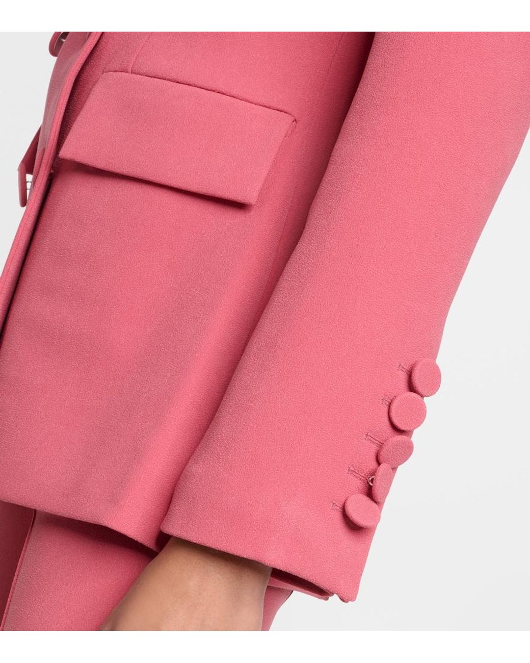 Alex Perry Pink Crepe Blazer