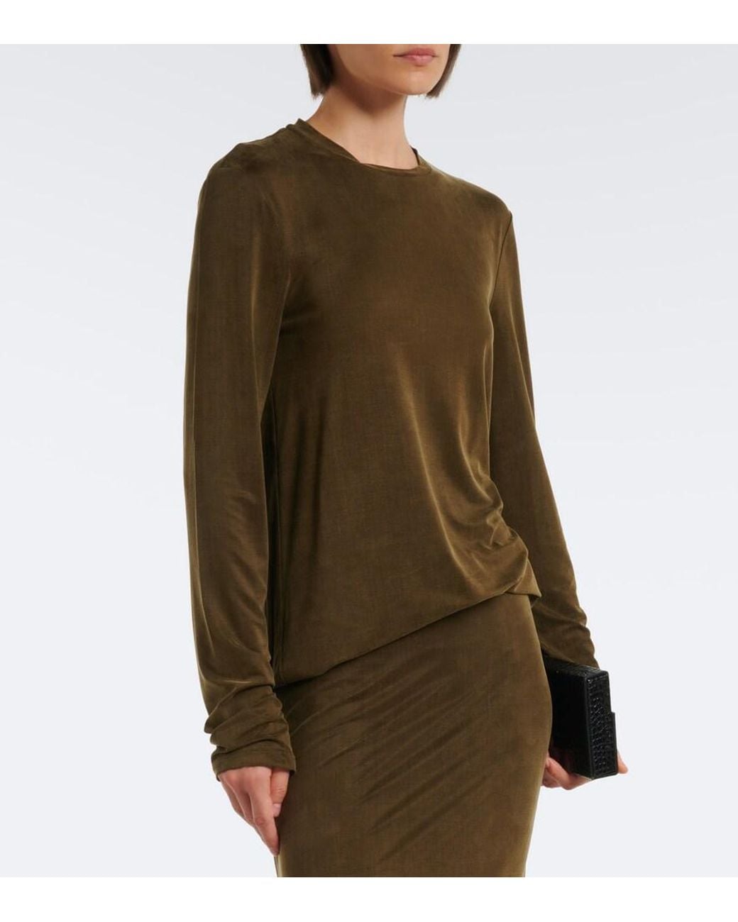 Tom Ford Brown Jersey T-Shirt