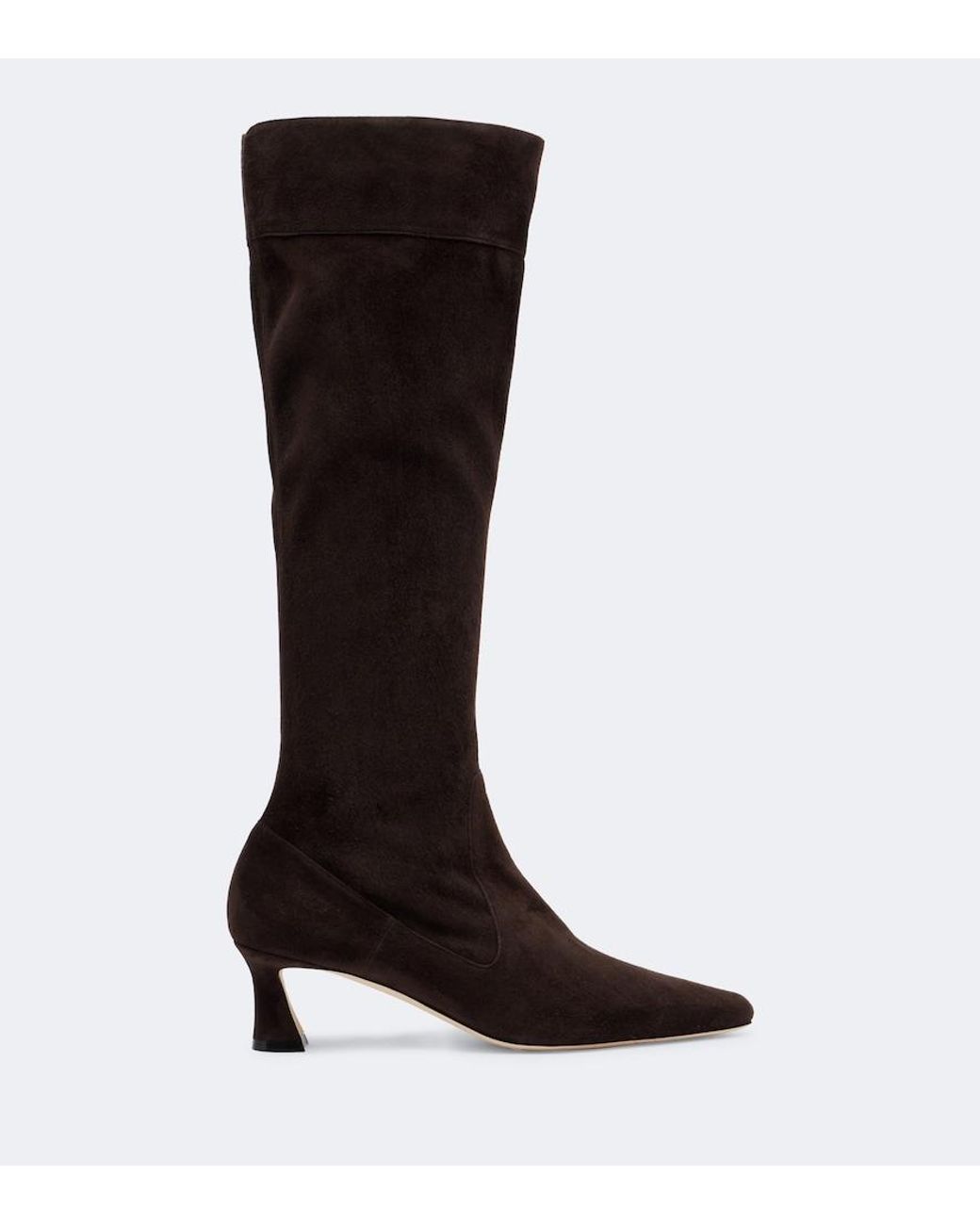 Malone Souliers Black Riva Suede Knee-High Boots