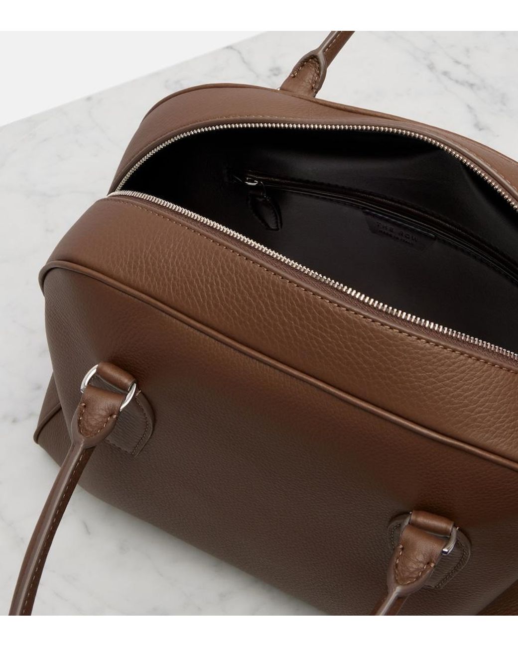 The Row Brown India 12 Medium Leather Tote Bag