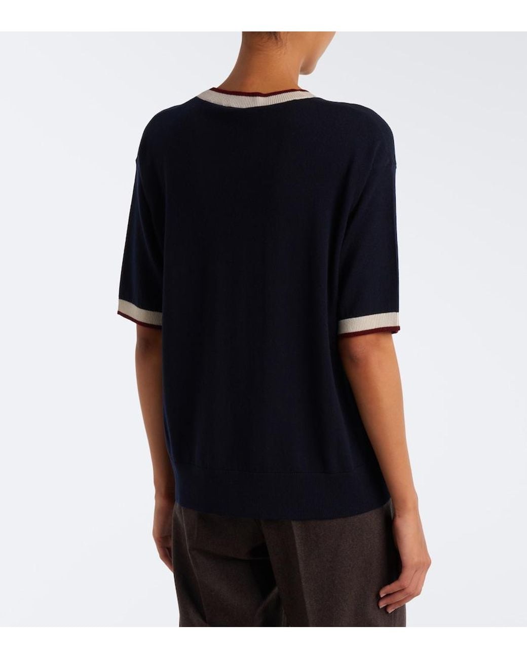 Max Mara Blue Wool Sweater