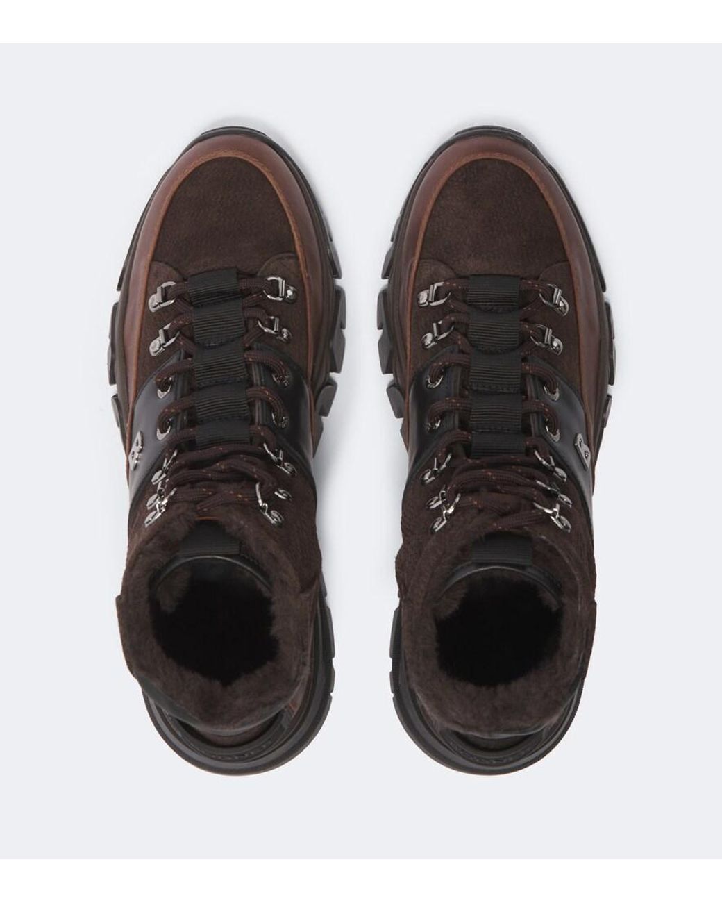 Bogner Brown Copper Mountain Suede Lace-Up Boots for men