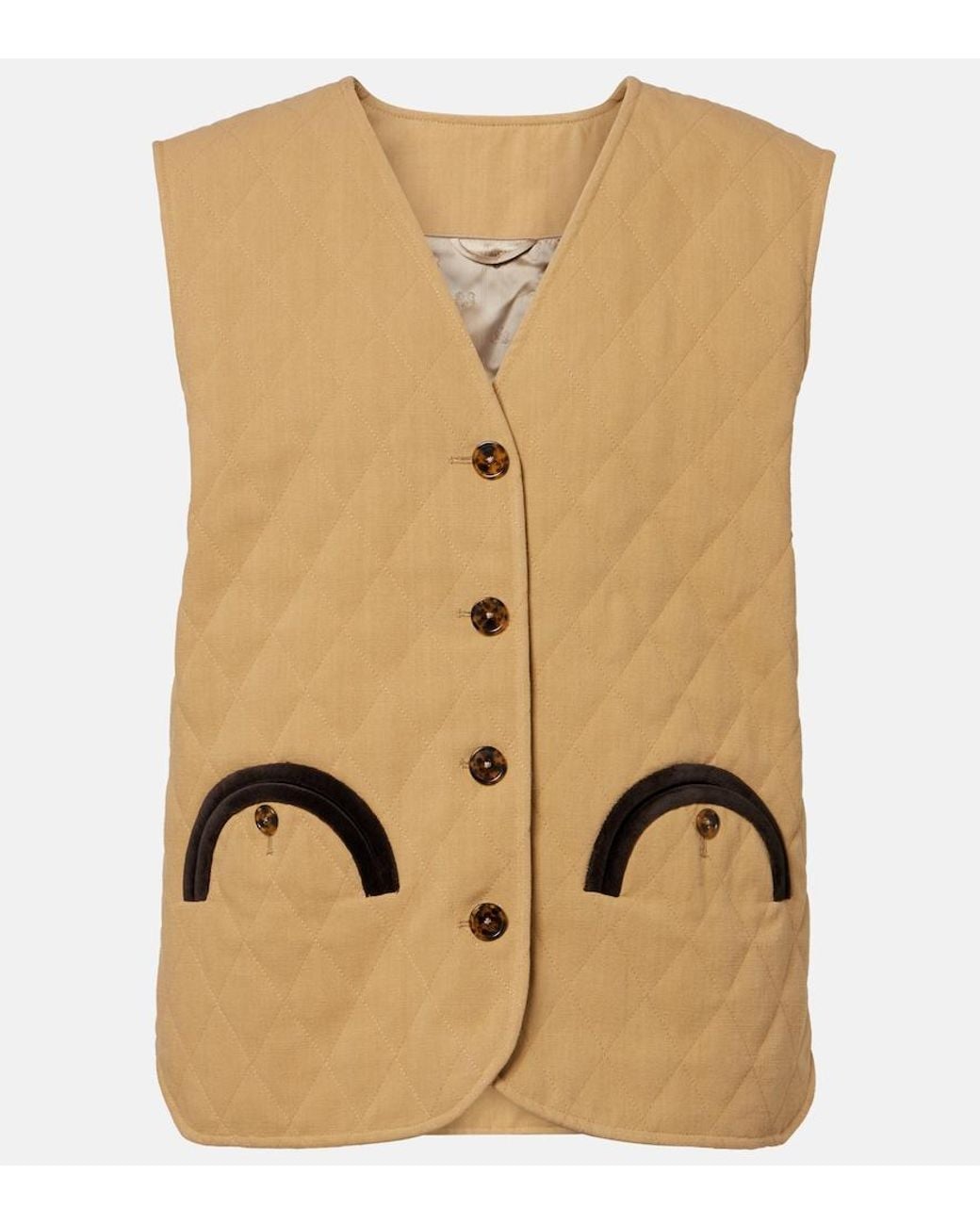 Blazé Milano Natural Suffolk Quilted Cotton Vest