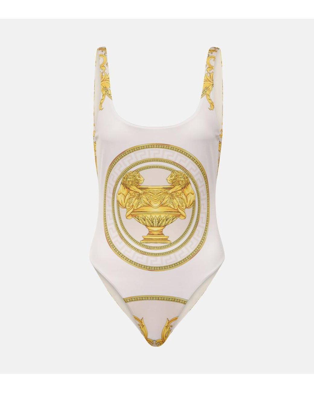 Versace Pink La Coupe Des Dieux Swimsuit