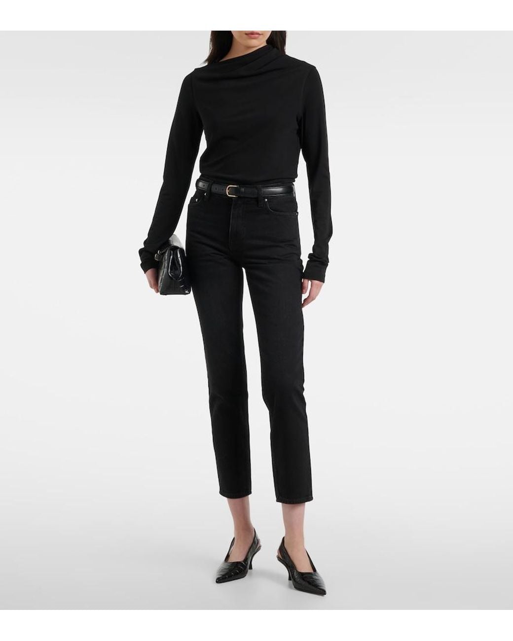 Top Totême en coloris Black