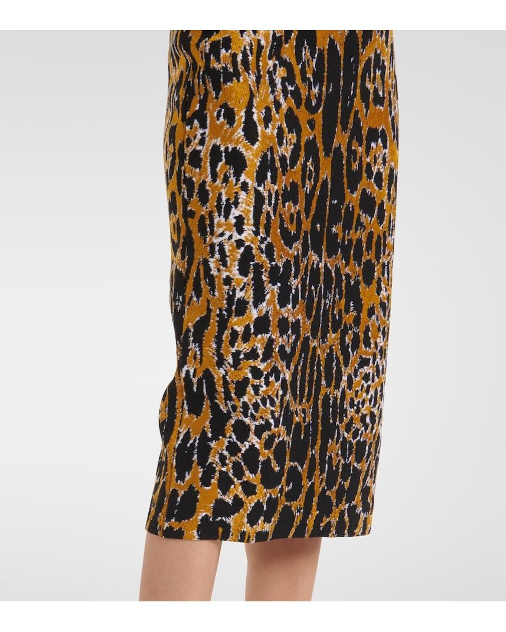 Alaïa Metallic Jacquard Midi Dress