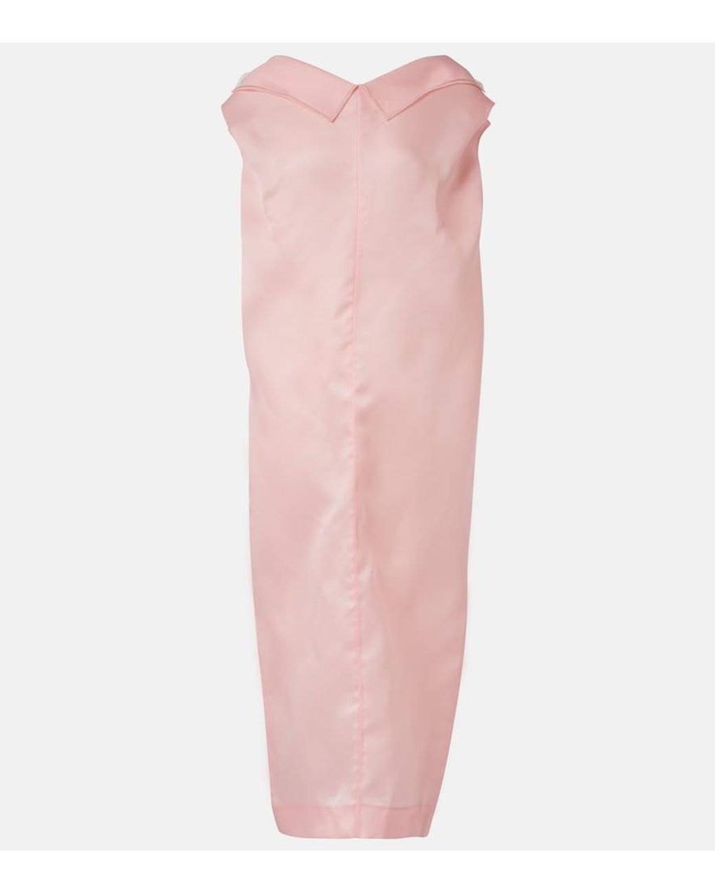 Khaite Pink Selwyn Silk Gazar Maxi Dress