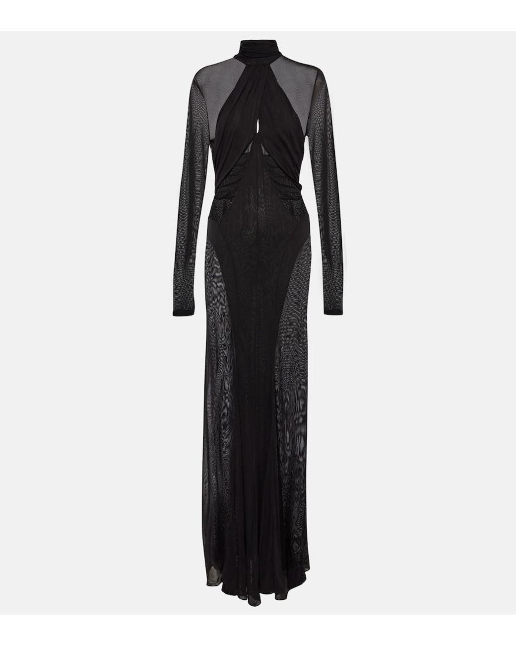 Isabel Marant Black Rimma Semi-Sheer Gown