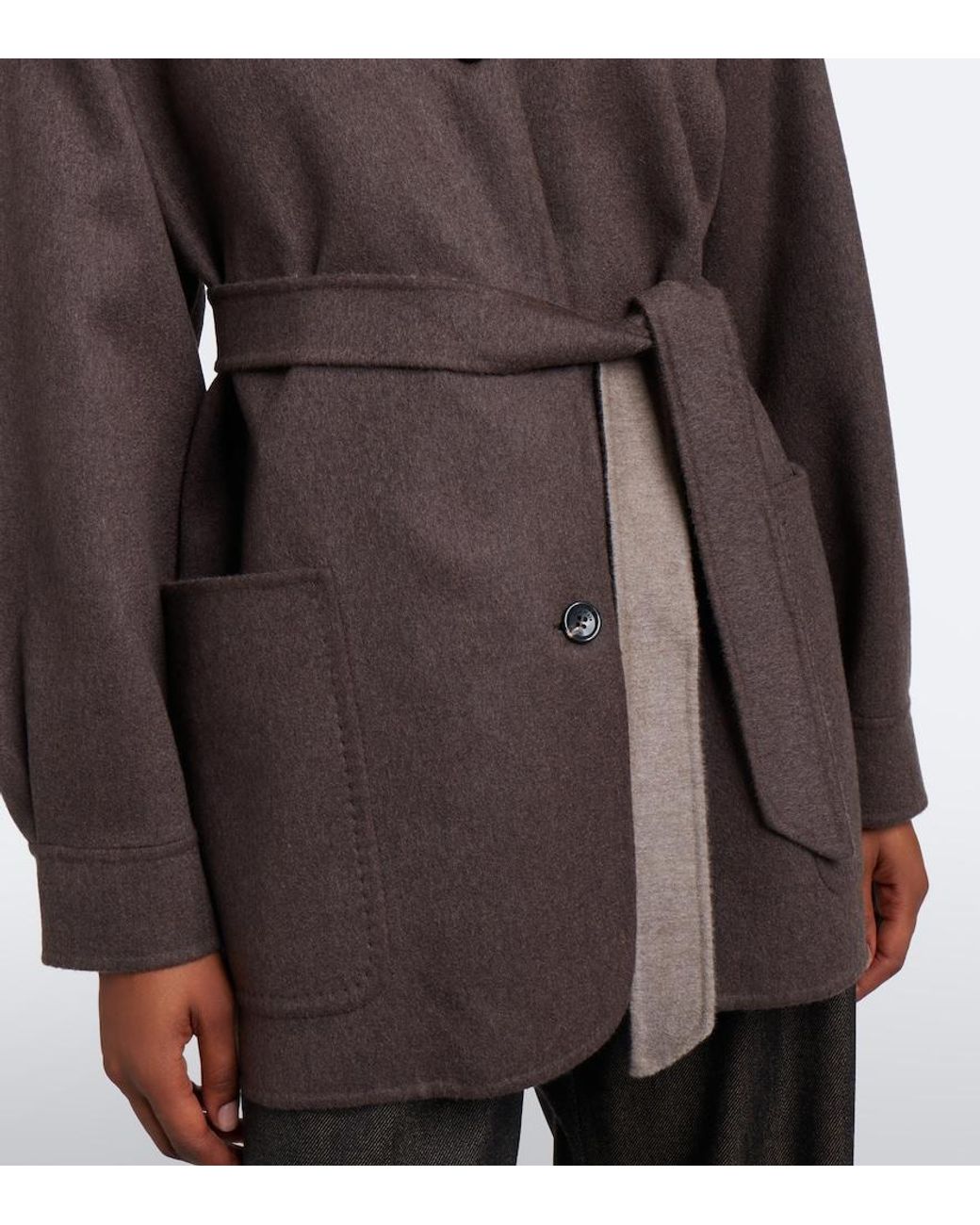 Max Mara Brown Cashmere-Blend Jacket