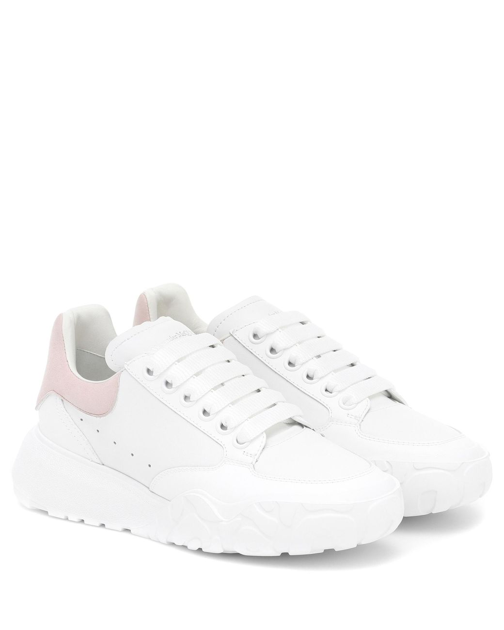 alexander mcqueen court leather trainers