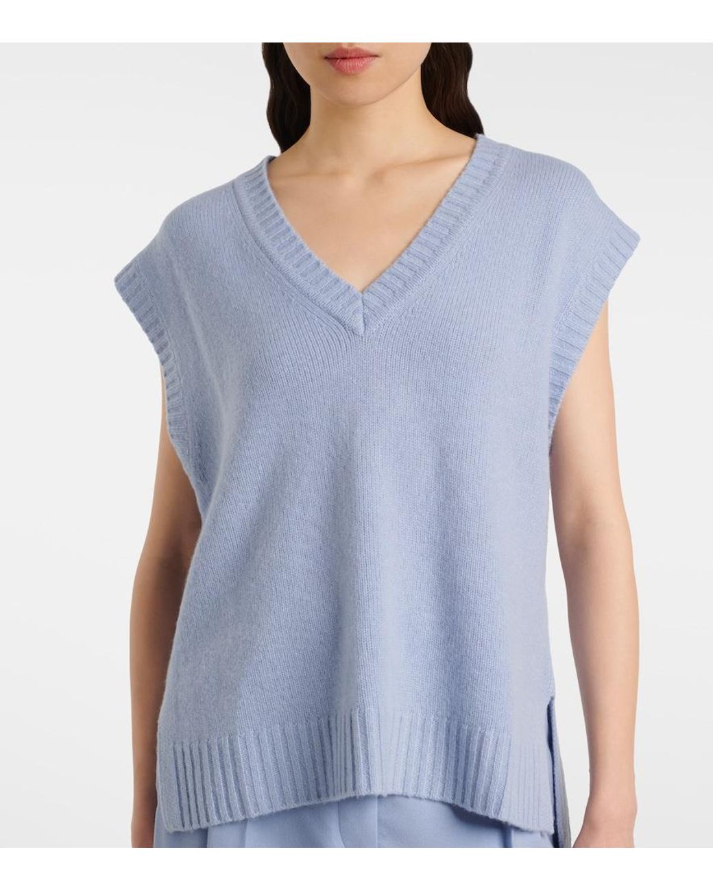 Joseph Blue Cashmere Vest