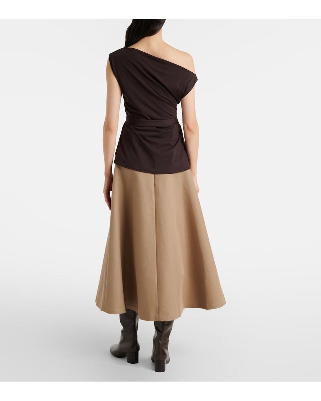 Rohe Natural Cotton Midi Skirt