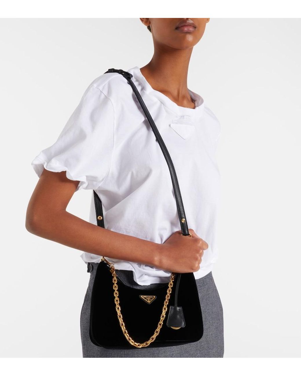 Borsa A Spalla Re-Edition Mini di Prada in Black
