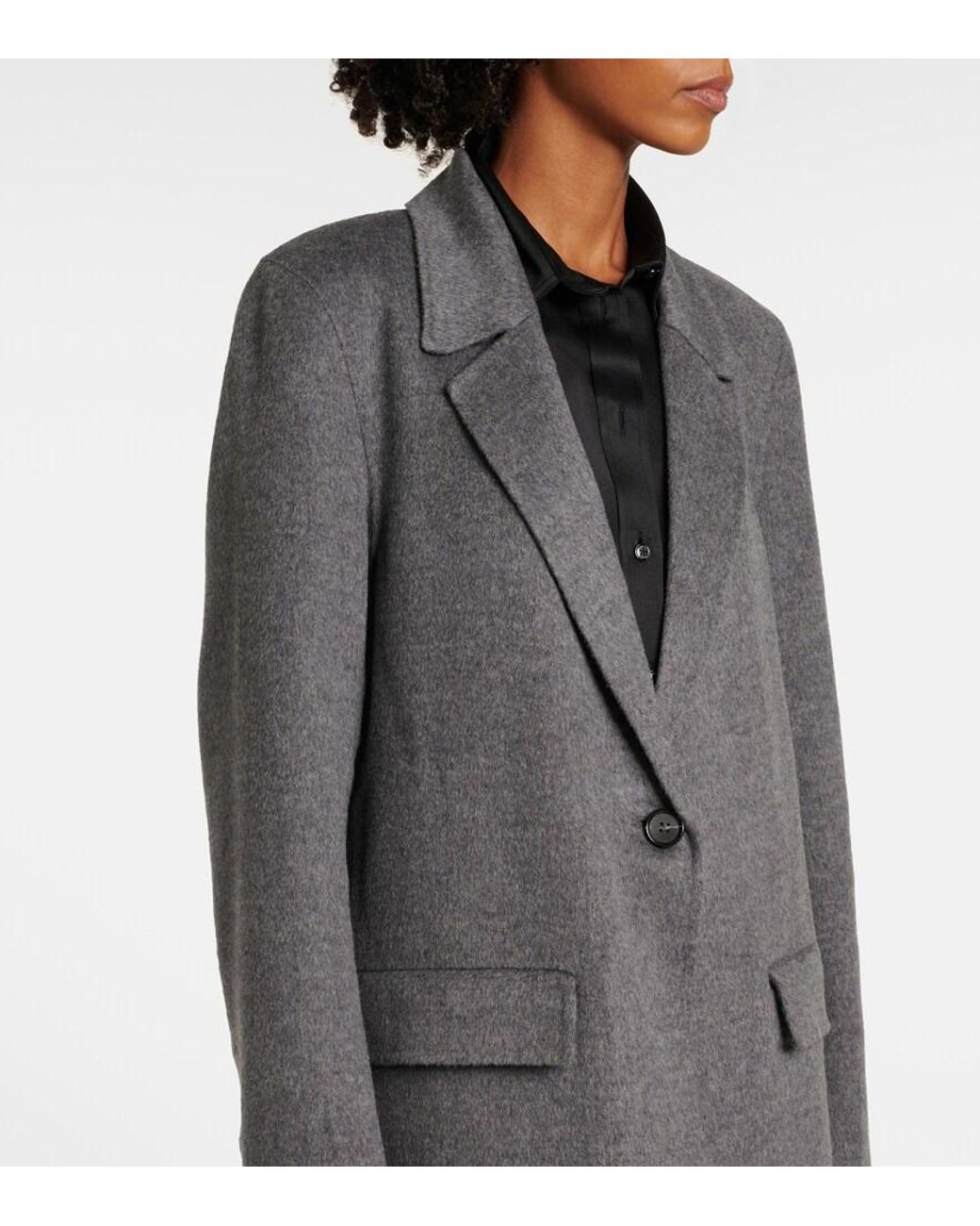 Totême Gray Wool Coat