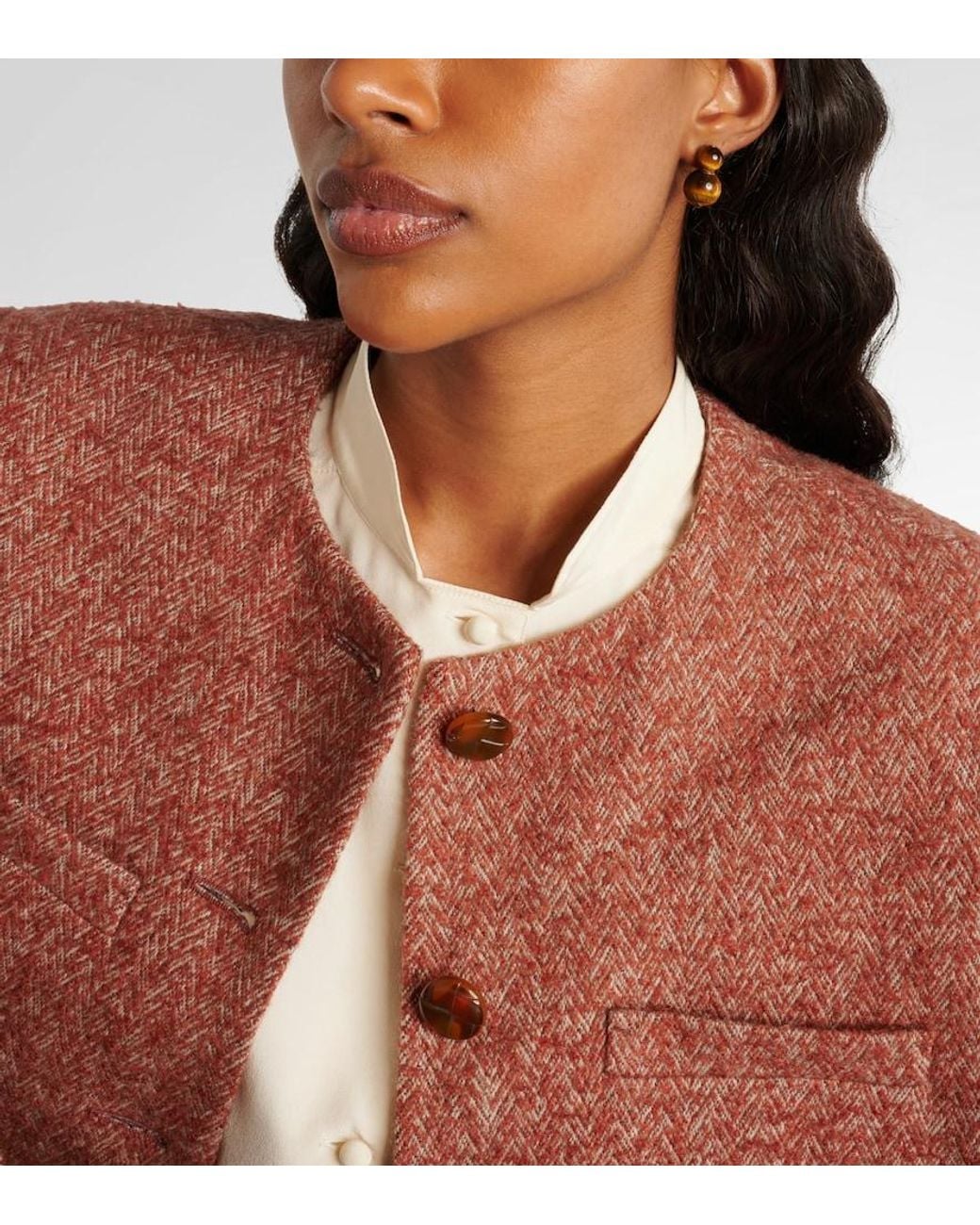 Jennifer Behr Brown Cara Beaded Earrings